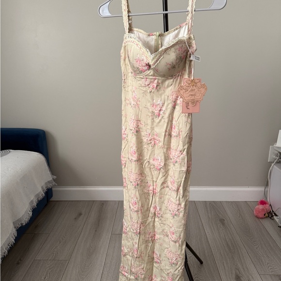 Papaya Ice cream Slip dress Lacemade - Picture 5 of 5